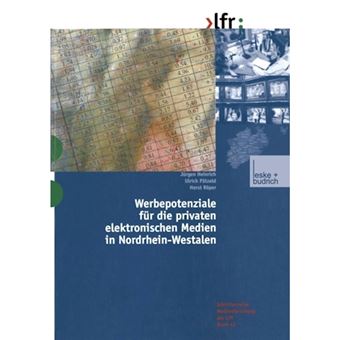 Werbepotenziale Fur Die Privaten Elektronischen Medien in Nordrhein-Westfalen - Paperback / softback - 2002 - 1