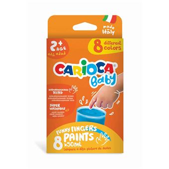 Tinta Carioca Baby Pintura com Dedos 43174 | 50ml x 8 - 1