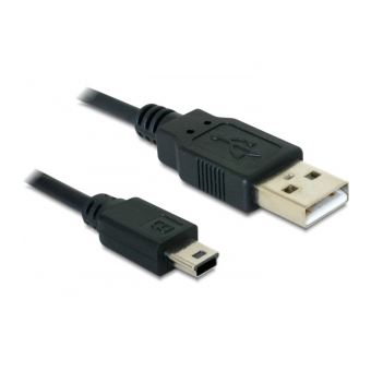 Cabo Usb DeLOCK USB 2.0-A / USB mini-B 5pin - 0.70m | Preto - 1