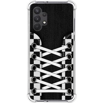 Capa Tumundosmartphone de silicone anti-choque para Samsung Galaxy A32 4G design Tênis 03 Desenhos - 1
