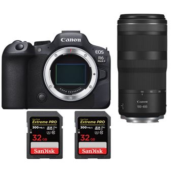 Canon EOS R6 Mark II ( R6II ) + RF 100-400mm f/5.6-8 IS USM + 2 SanDisk 32GB Extreme PRO UHS-II SDXC 300 MB/s + PDF 20 Técnicas para Melhorar as suas Fotografias - 1