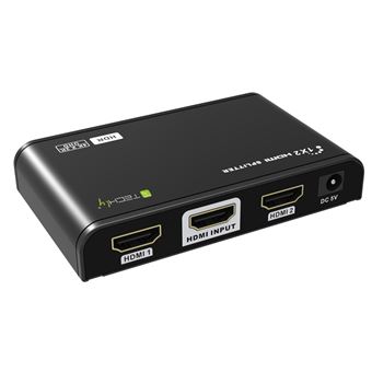 Multiplicador de Vídeo Techly IDATA HDMI2-4K2HDR | Preto - 1