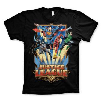 T-Shirt Hybris DC Comics Justice League - Team Up! Preto Tamanho L