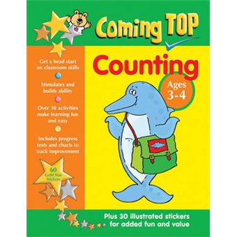 Coming Top: Counting - Ages 3-4 - 60 Gold Star Stickers - Plus 30 Illustrated Stickers for Added Fun and Value - Book - 2015 - 1
