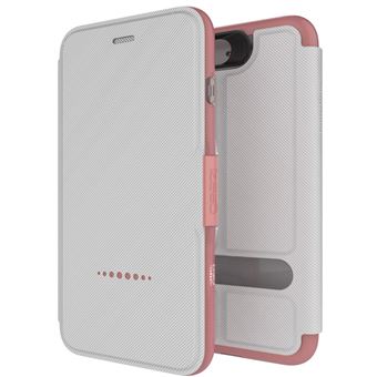 Capa Tipo Carteira GEAR4 D3O Oxford Rosa para iPhone 7 Plus