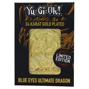 YGO 24K Gold Metal God Card Blue Eyes Ultimate Dragon - 1