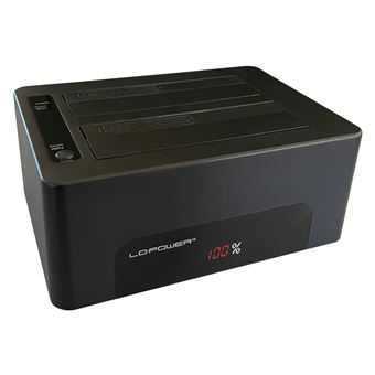 Docking Station para Discos Rígidos LC-Power LC-DOCK-U3-V | Preto - 1