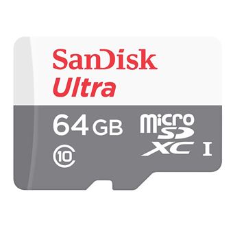 Cartão de Memória SanDisk Ultra microSDXC UHS-I 64GB | Cinzento, Branco - 1