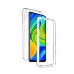 Capa 360º dmobile para Xiaomi Redmi Note 9 | Frente e Verso | Dupla | Silicone / Gel - Transparente