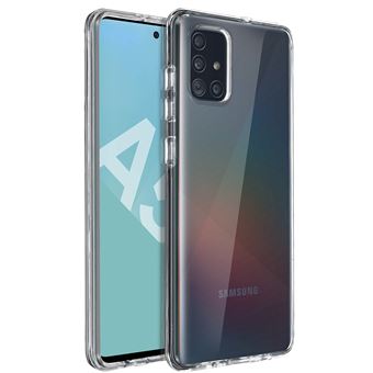 Capa Protetora Avizar para Samsung Galaxy A51 Rígido bordas | Anti-Choque | Bumper - Transparente - 1