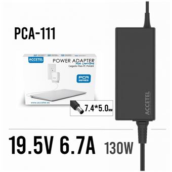 Carregador Accetel Compatível Portátil Dell Vostro Series | 19.5 V | 6.7A 120 W | 7.5x5.0mm - 1
