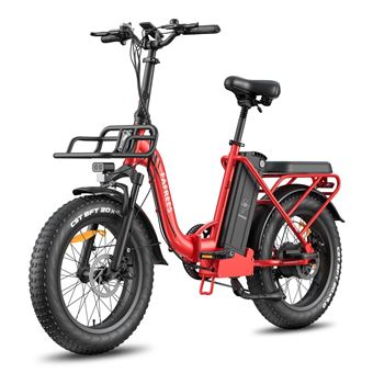Bicicleta Elétrica FAFREES F20 Max | 500W | 48V30AH | 20" | Travão a disco mecânico | Vermelho - 1