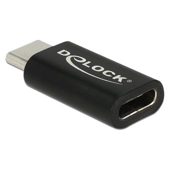 Cabo de interface/adaptador de género DeLOCK 65697 cable gender changer USB Type-C Preto - 1