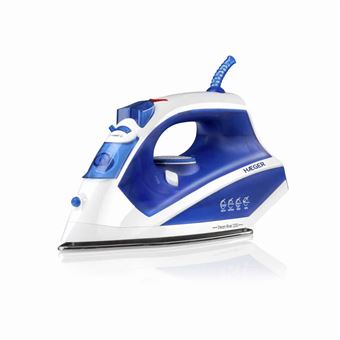 Ferro a Vapor HAEGER Steam River | 2200W - Branco e Azul - 1
