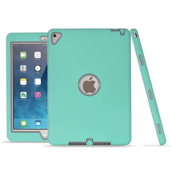 Capa Magunivers silicone à prova de queda choque poeira cinza/ciano para Apple iPad Pro 9.7 inch (2016)/Air 2/Air - 1