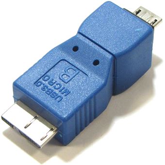Adaptador BeMatik USB 3.0 para USB 2.0 Micro USB Micro USB B Macho para Macho - 1