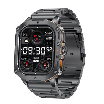 Smartwatch CHRONUS AK72 | 1,952" | AMOLED | chamada Bluetooth | frequência cardíaca | preto - 1