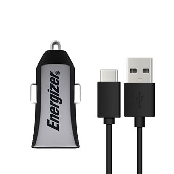 Carregador de Isqueiro Energizer 2 x USB  1 x Cabo USB Tipo-C - 1