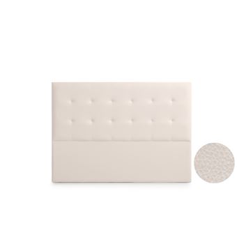 Cabeceira Estofada Moonia Astoria Pele Sintética | 145 X 120 X 8 cm | Bege - 1