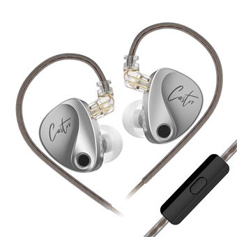 Auriculares Curvos SZSMART KZ-Castor HIFI com Microfone | In ear | Cabo para 3.5 mm - 1