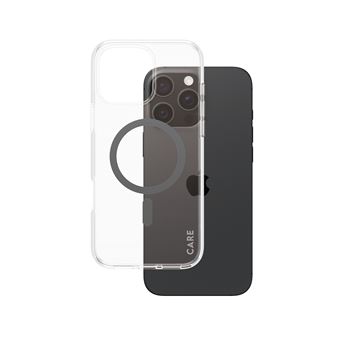 Capa para Telemóvel PanzerGlass CARE by PanzerGlass® Flagship Case Transparent Urban Combat w. Black MagSafe iPhone 16 Pro Max | Transparente - 1