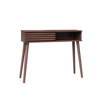 Consola escandinava sweeek com efeito de madeira | 100cm | madeira de nogueira - 1