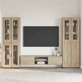 Conjunto de Móvel de TV com gaveta vidaXL FLORIN | Carvalho Sonoma - 1