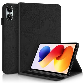 Capa Flip FOXDOCK para Xiaomi Redmi Pad 2 Pro | Textura em Relevo | Compartimento para Cartão | Preto - 1
