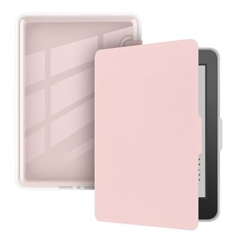Capa FLOODKING para Amazon Kindle Paperwhite 3/2/1 | Acrílica | à Prova de Respingos | Sleep Inteligente | Rosa - 1