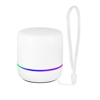 Coluna sem fios Akashi Son Extra-baixo | 5W | LED Multi-cor | Autonomia 4H - Branco - 1
