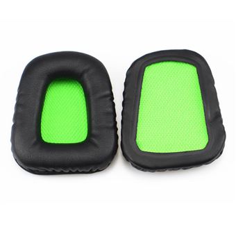 Almofadas de Substituição HSMY para Auscultadores Razer Electra V1 V2 - Preto e Verde - 1