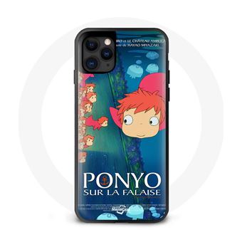 Capa Maniacase para Iphone 12 Pro Max Ponyo On The Cliff Sosuke Sealittle Girl Fish Vermelho Fujimoto Koichi Water Ink Jellyfish - 1