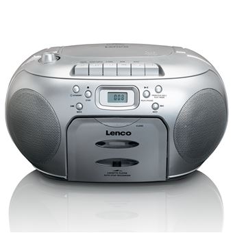 Rádio Portátil FM/CD/Cassete Lenco SCD 420 - Cinzento - 1