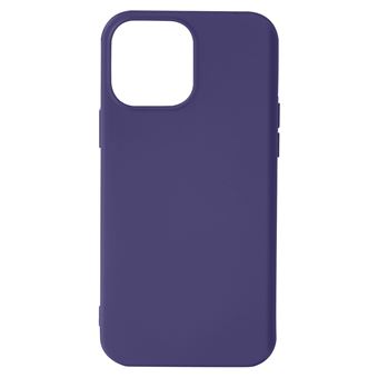 Capa de Silicone Semi-rígido Soft Touch Avizar para iPhone 13 Pro Max - Violeta - 1