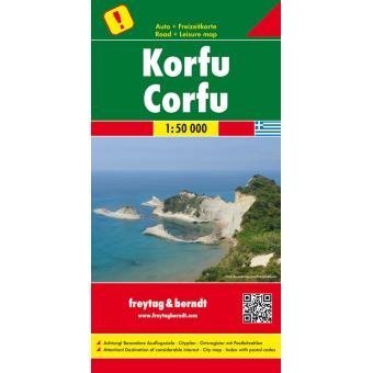 Mapa de Estrada Corfu 1:50.000 - 1