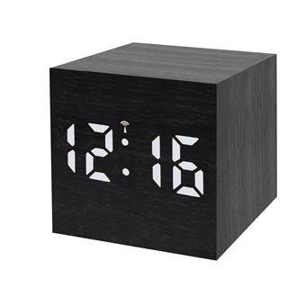 Relógio Despertador Climático BRESSER MyTime WAC - Preto/ Branco - 1