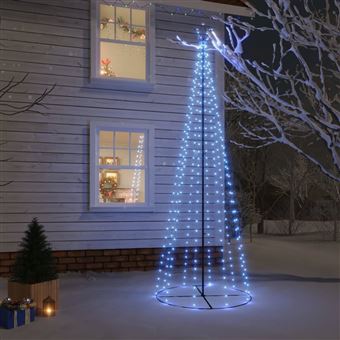 Árvore de Natal em cone vidaXL | 310 luzes LED | 100x300 cm | azul - 1