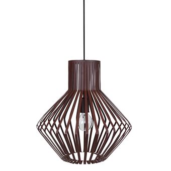 Candeeiro Suspensão Tosel Lam.Zermatt | 36 cm | 1 Luzes - Castanho - 1