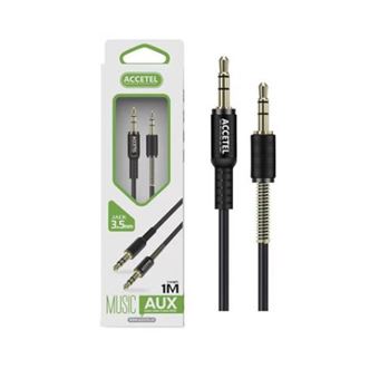 Cabo de Audio Auxiliar Jack 3.5mm M para Jack 3.5mm M Accetel AU115 - Preto - 1