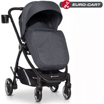 Carrinho de Bebé Euro-Cart Crox Coal | Preto - 1