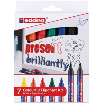 Marcador Permanente Edding Colourful Flipchart Kit - 1