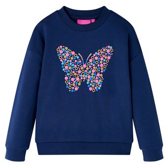 Sweatshirt para criança | vidaXL | azul-marinho 128 | 7 a 8 anos - 1