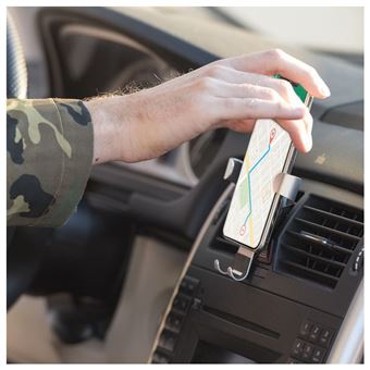 Suporte de Telemóveis BigBuy Car para Carros 145798 Prateado