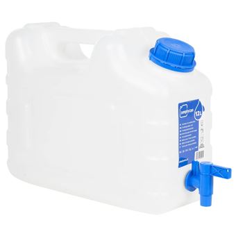 Recipiente de água com torneira transparente vidaXL | 12 L plástico - 1