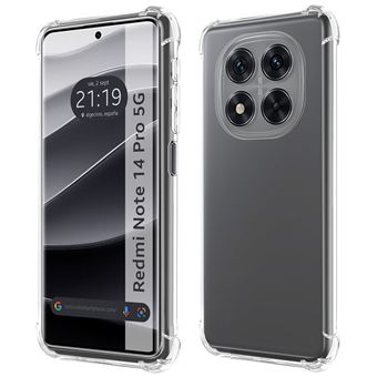 Capa TUMUNDOSMARTPHONE de silicone transparente à prova de choque para Xiaomi Redmi Note 14 Pro 5G - 1