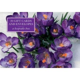 Tin Box Of 20 Gift Cards And Envelopes: Crocus - 1