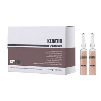 Ampolas Loção Capilar Kaypro Keratin Reestruturação e Reforço | 12 x 10 ml - 1