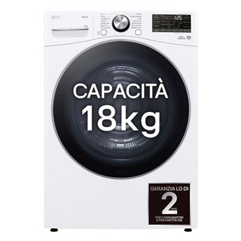 Máquina de Secar LG RH18U8AVCW | Carregamento Frontal | 18 Kg | Bomba de Calor | D | Branco - 1