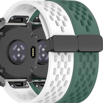 Pack 2x Bracelete Antiimpacto SnapFlow para Garmin Fenix 7 Pro Sapphire Solar Branco e Verde - 1