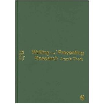 Writing and Presenting Research - Hardback - 2006 - 1
